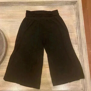 Harold’s cropped wide leg pants-size small- stretchy waistband